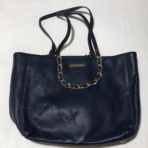 Michael Kors Navy blue/gold tote. In excellent condition!